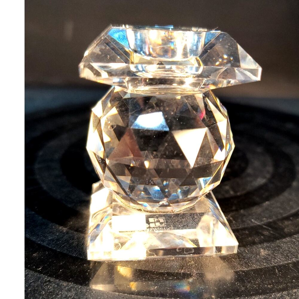 364.  Swarovski Crystal Candle Stick Holder